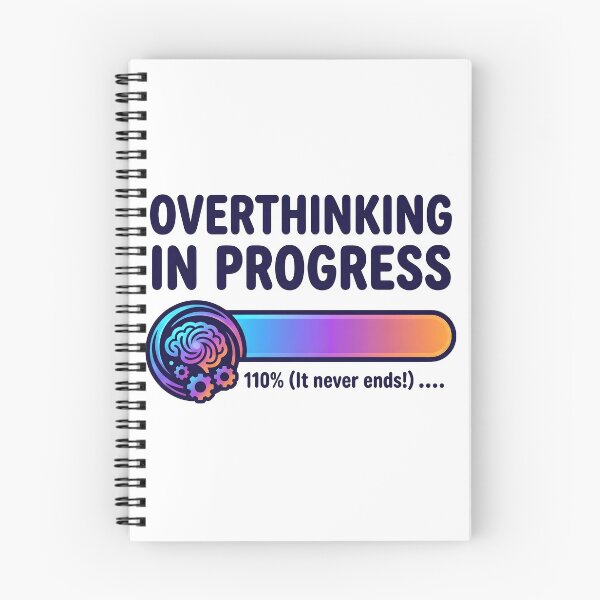 Item preview, overthink, thoughts, stress, mental health, mindfulness designed and sold by TrueArtVibes.