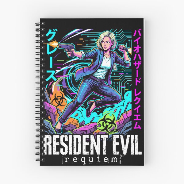 Item preview, Cyberpunk synthwave Retro RE9 Grace Ashcroft Raccoon City Return Art designed and sold by Senpaiwaves.