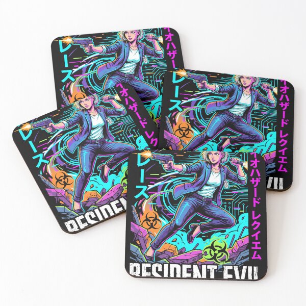 Item preview, Cyberpunk synthwave Retro RE9 Grace Ashcroft Raccoon City Return Art designed and sold by Senpaiwaves.