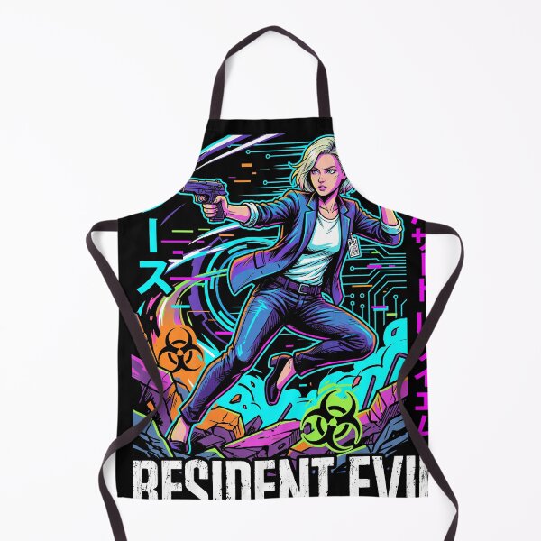 Item preview, Cyberpunk synthwave Retro RE9 Grace Ashcroft Raccoon City Return Art designed and sold by Senpaiwaves.