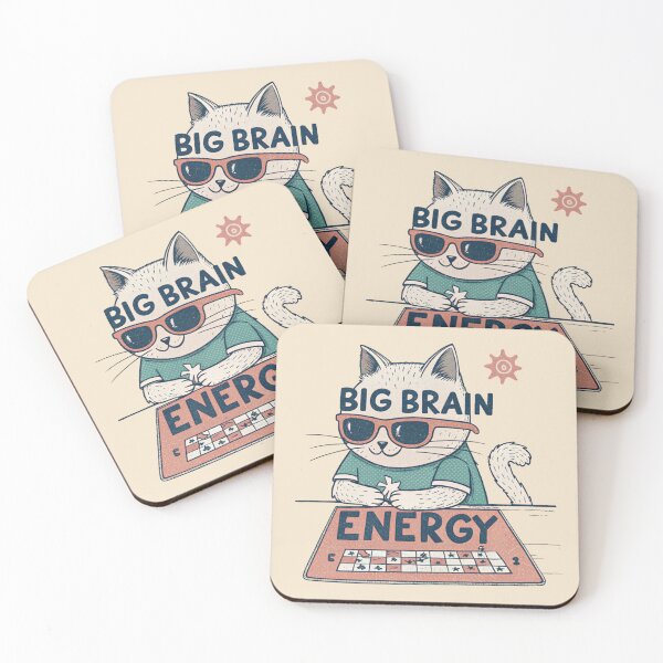 Item preview, Big Brain Energy Cat – Smart & Stylish designed and sold by Artiviose.