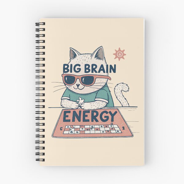 Item preview, Big Brain Energy Cat – Smart & Stylish designed and sold by Artiviose.