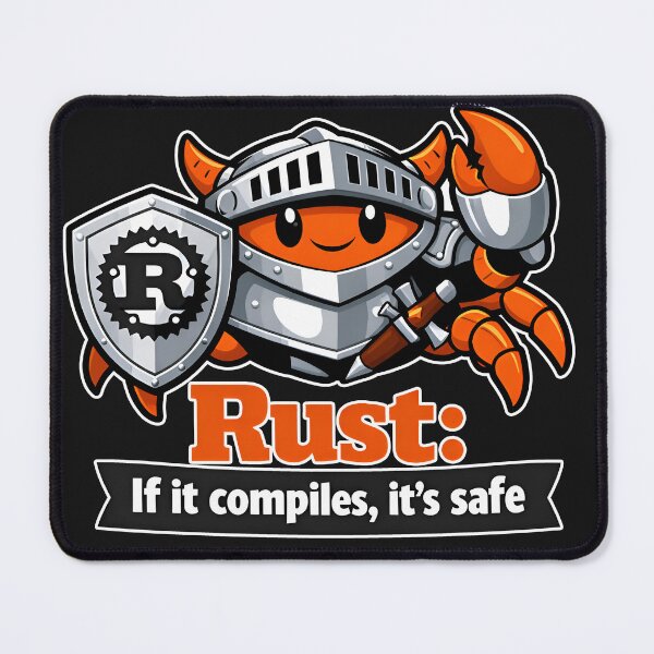 Item preview, Rust If It Compiles It Is Safe Funny Developer designed and sold by Zenith Design.