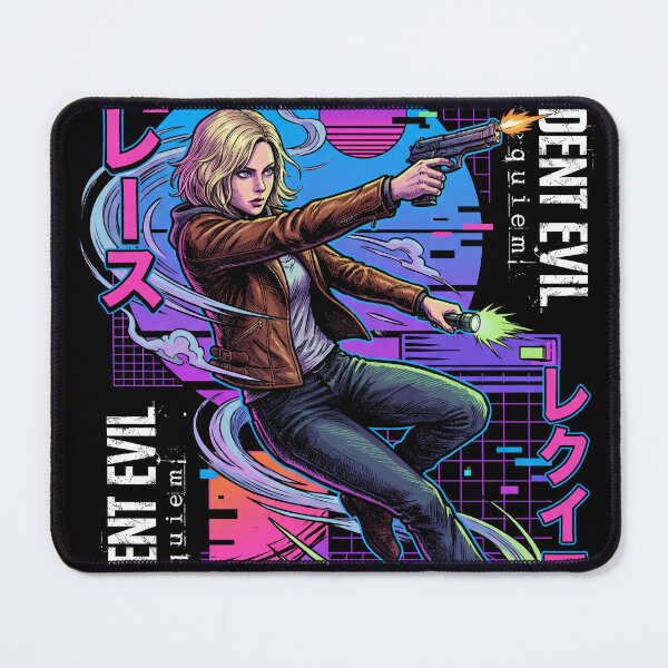Item preview, Cyberpunk synthwave Retro Grace Ashcroft FBI RE Requiem Jumpscare Queen designed and sold by Senpaiwaves.
