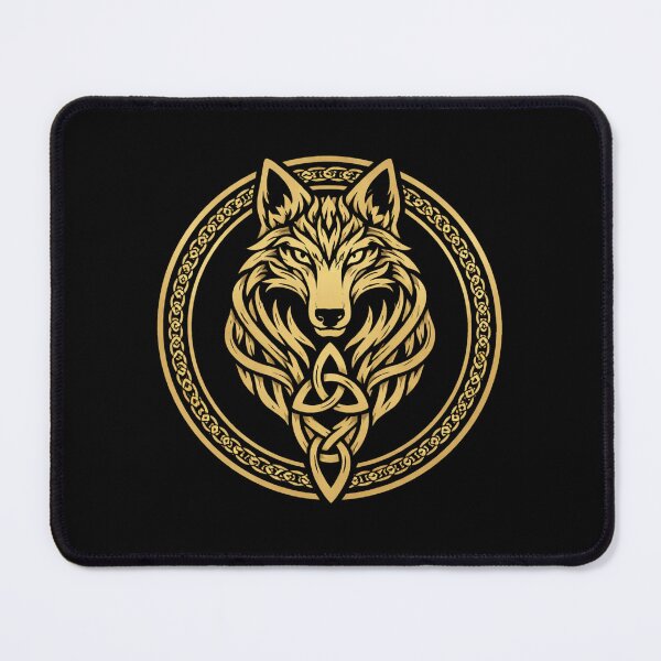 Item preview, Celtic Wolf Sovereign – Guardian Knot Sigil | Gold Emblem by Oblivion Rise designed and sold by OblivionRise.