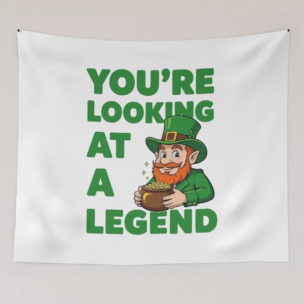 Item preview, You're Looking At A Legend Cartoon Leprechaun designed and sold by taiche.