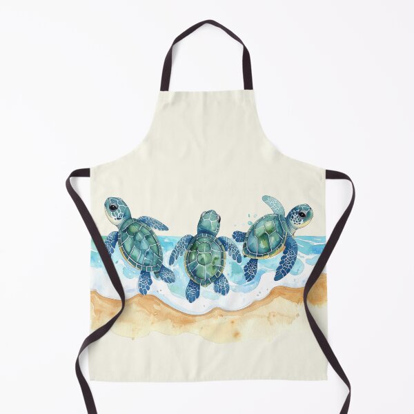 Item preview, Three small sea turtles in the ocean designed and sold by LiskoDesign.