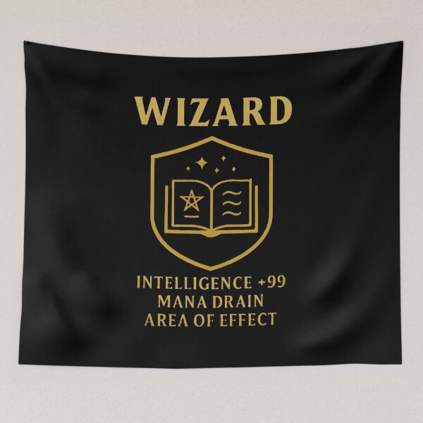 Item preview, Wizard – Fantasy RPG T-Shirt for Spellcasters & Arcane Scholars designed and sold by WhisperFrame.