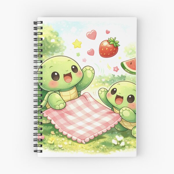 Item preview, Turtle Picnic Fun - Kawaii Fruit Adventure. designed and sold by Lylysun.