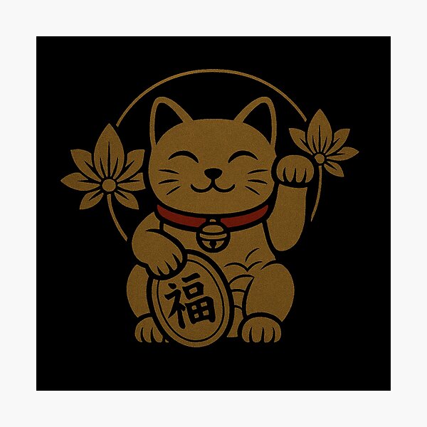 Item preview, Maneki Neko – Golden Japanese Fortune Cat | Prosperity & Luck Symbol by Oblivion Rise designed and sold by OblivionRise.