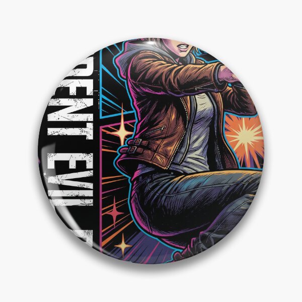 Item preview, Grace Ashcroft RE9 Mysterious Death Probe Retro Cyberpunk Neon Colors designed and sold by Senpaiwaves.