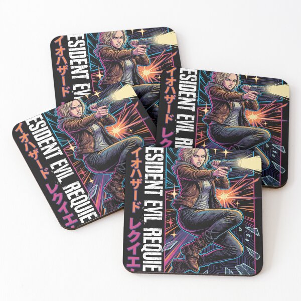 Item preview, Grace Ashcroft RE9 Mysterious Death Probe Retro Cyberpunk Neon Colors designed and sold by Senpaiwaves.
