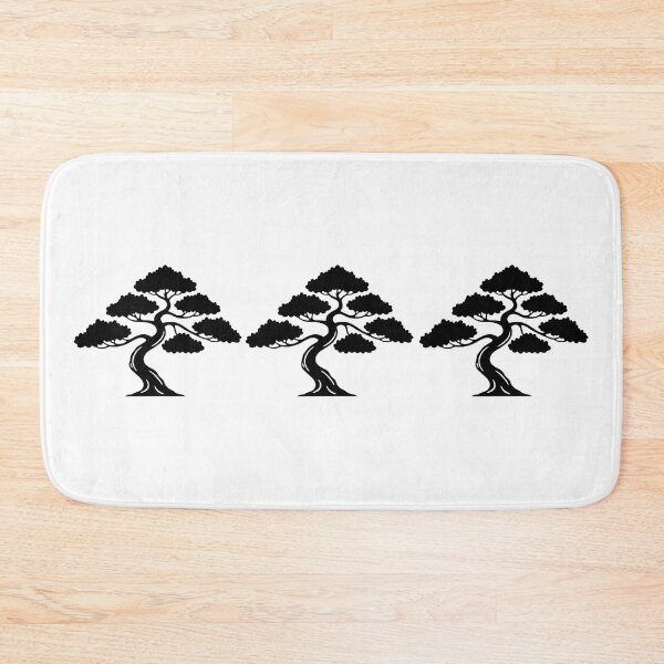 Item preview, Simple Japanese Logo - Three Matsu Pine Tree Silhouettes (black version) designed and sold by Studio-MiMi.