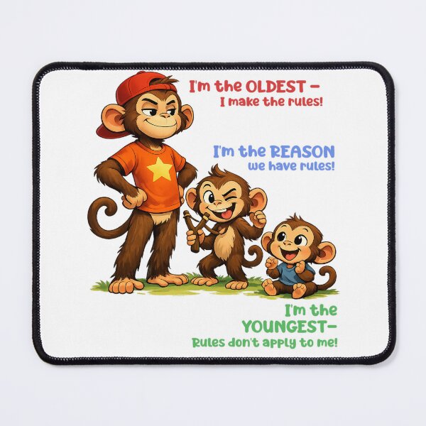 Item preview, Eclectic Monkey Siblings Pecking Order designed and sold by Eclectic Monkey.