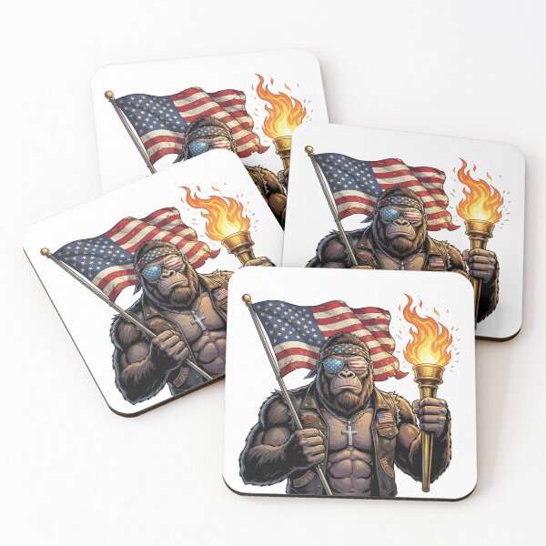 Item preview, American Patriotic Bigfoot designed and sold by Roy & Tiffany.