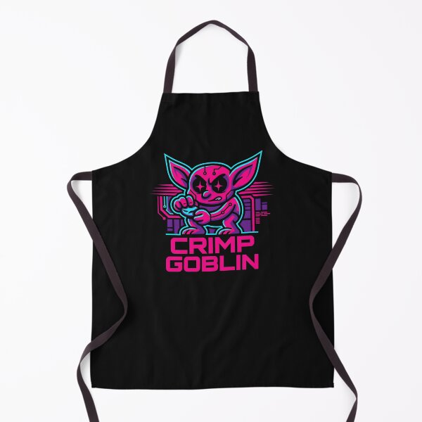 Item preview, Crimp Goblin Bouldering Neon Retrowave Climber designed and sold by MarCinu Art.