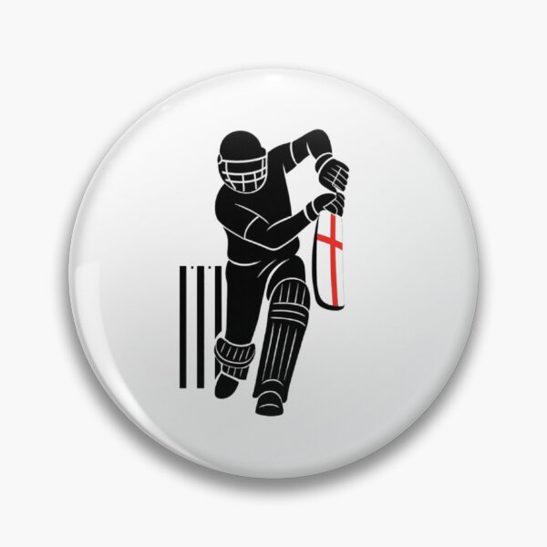 Item preview, England Cricket Silhouette Batsman Cricket Art Design designed and sold by thesmilngnature.
