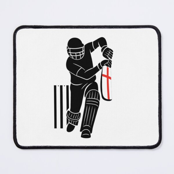 Item preview, England Cricket Silhouette Batsman Cricket Art Design designed and sold by thesmilngnature.