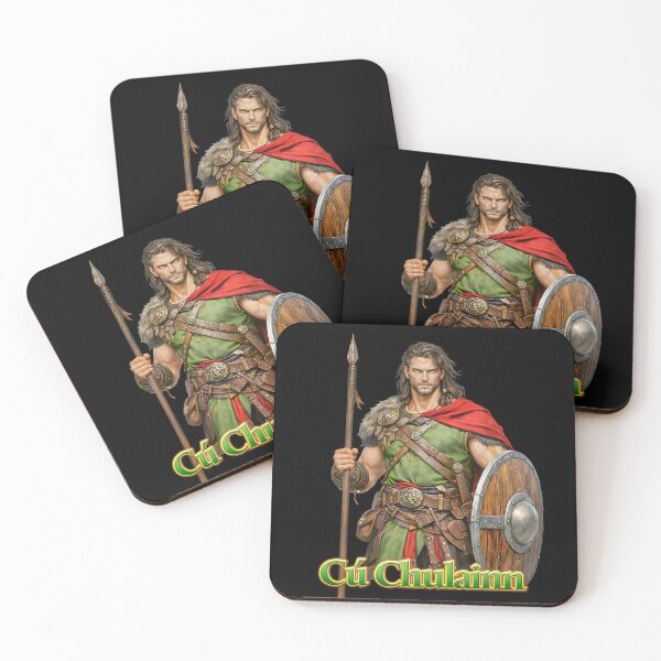 Item preview, Cú Chulainn legendary hero of Irish mythology  known for his incredible strength as he defends Ulster designed and sold by OliDesigns.