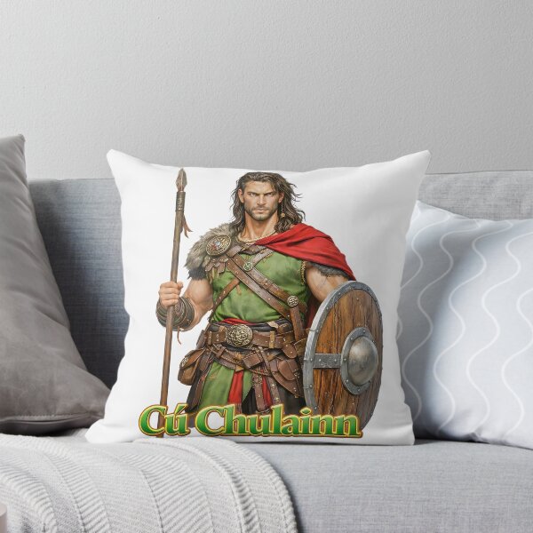Artikelvorschau, Cú Chulainn, der legendäre Held der irischen Mythologie, ist bekannt für seine unglaubliche Stärke bei der Verteidigung von Ulster. entworfen und verkauft von OliDesigns.