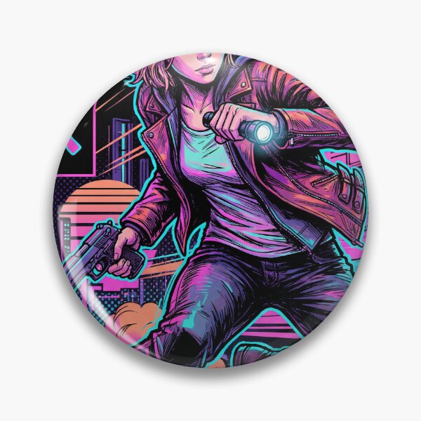 Item preview, Resident Evil Grace Ashcroft Mother Shadow Retro Cyberpunkj futuristic design designed and sold by Senpaiwaves.