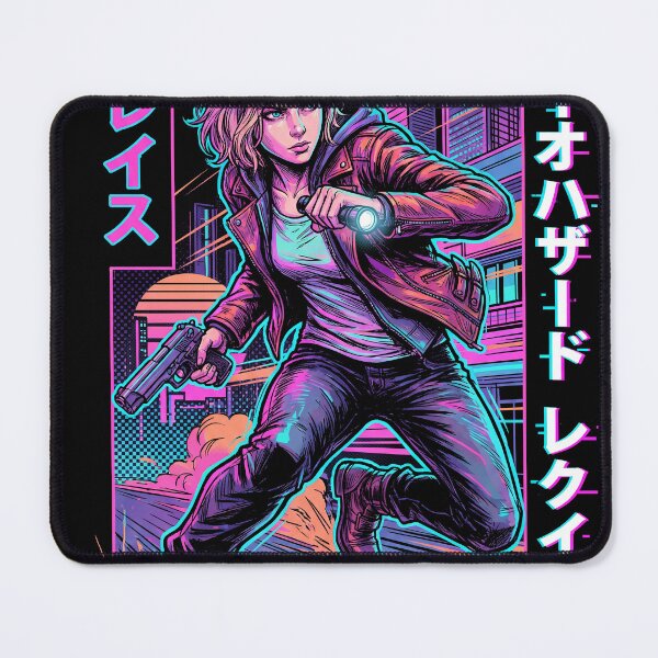 Item preview, Resident Evil Grace Ashcroft Mother Shadow Retro Cyberpunkj futuristic design designed and sold by Senpaiwaves.