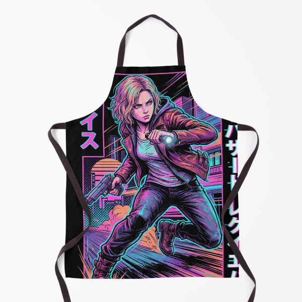 Item preview, Resident Evil Grace Ashcroft Mother Shadow Retro Cyberpunkj futuristic design designed and sold by Senpaiwaves.