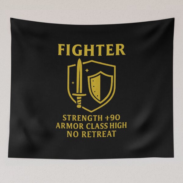 Item preview, Fighter – Fantasy RPG T-Shirt for Battle-Hardened Heroes designed and sold by WhisperFrame.