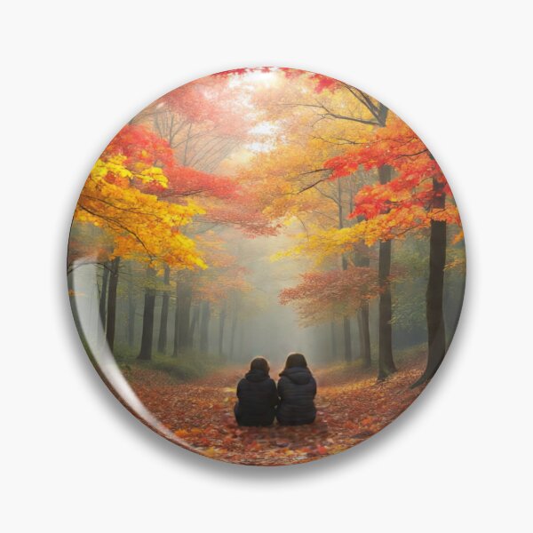 Item preview, Autumn Serenity – Peaceful Forest Path with Cozy Companionship Illustration designed and sold by Snapystyle.