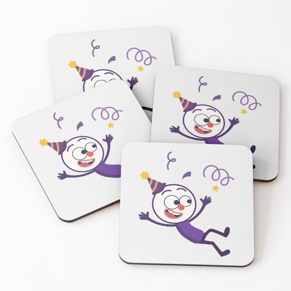 Item preview, Happy Floating Party Character with Birthday Hat designed and sold by risingrocket.