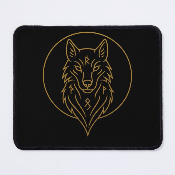 Item preview, Fenrir Wolf – Norse Cosmic Beast Emblem | OblivionRise designed and sold by OblivionRise.