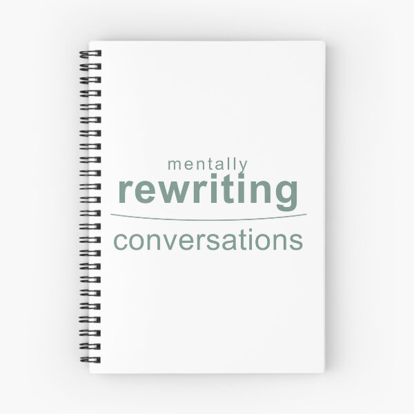 Item preview, Mentally Rewriting Conversations Aesthetic Quote designed and sold by SunVitox.