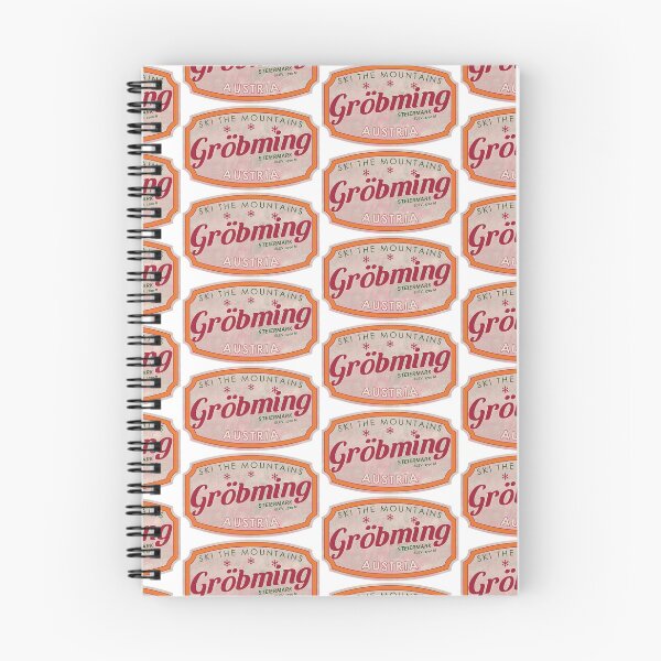 Item preview, Gröbming, Austria, Steiermark, Ski, textured skiing badge designed and sold by Wanderful-roads.