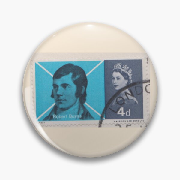 Item preview, Vintage Robert Burns Postage Stamp | 1966 Scottish Poet Ephemera designed and sold by Englandbear.