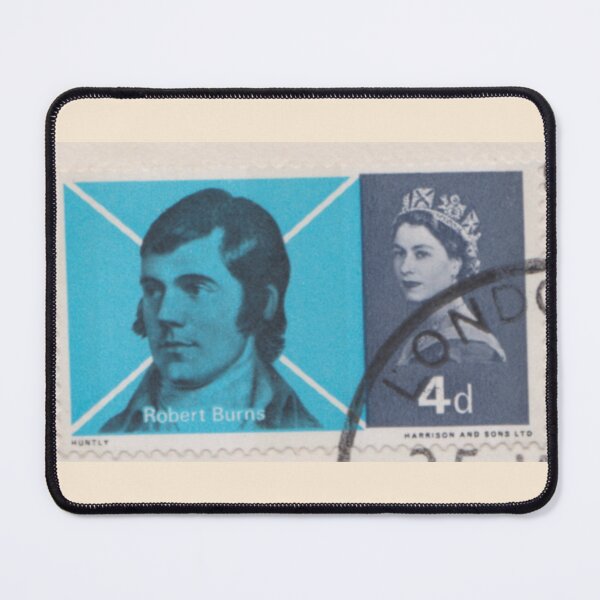Item preview, Vintage Robert Burns Postage Stamp | 1966 Scottish Poet Ephemera designed and sold by Englandbear.