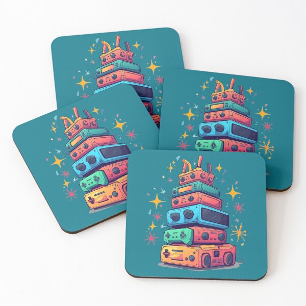 Item preview, Retro Gaming Consoles Stack - Nostalgic Video Game Era Design. designed and sold by LunaPrintCo.