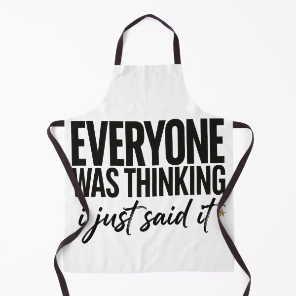Item preview, Everyone Was Thinking It I Just Said It Bold Motivational Typography Poster Art designed and sold by ARTCREATESHOP.
