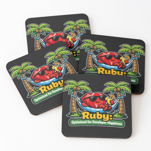 Item preview, Ruby Optimized For Developer Happiness Tech Design designed and sold by Zenith Design.