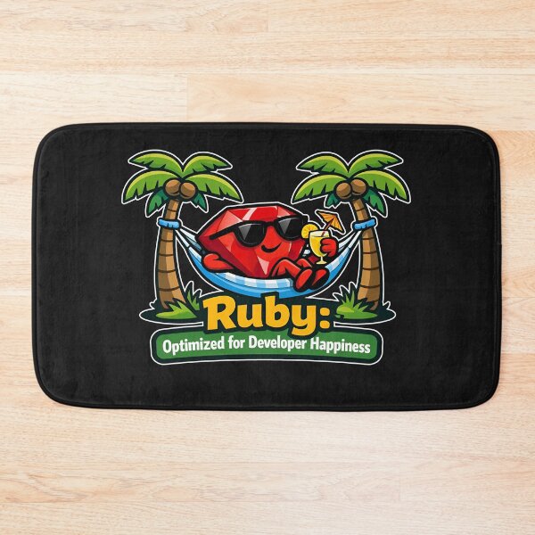 Item preview, Ruby Optimized For Developer Happiness Tech Design designed and sold by Zenith Design.