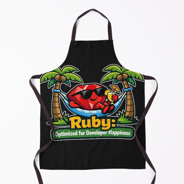 Item preview, Ruby Optimized For Developer Happiness Tech Design designed and sold by Zenith Design.