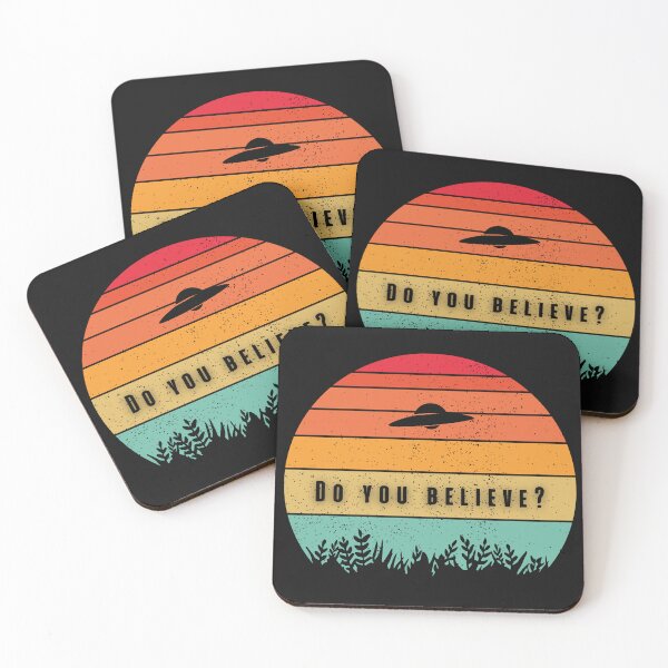 Item preview, Do You Believe ? UFO Retro sunset designed and sold by The-Tee-Box.