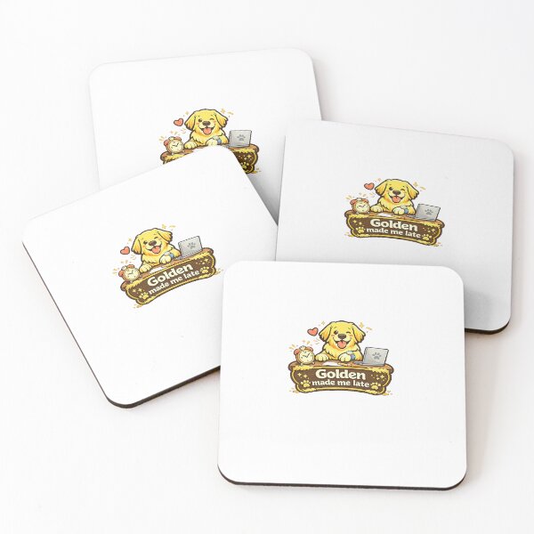 Item preview, Golden Made Me Late Golden Retriever Gift designed and sold by WildVista.
