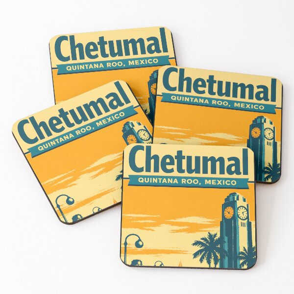 Item preview, Chetumal Quintana Roo, Mexico Vintage Travel Tourism Art designed and sold by TravelersGems.