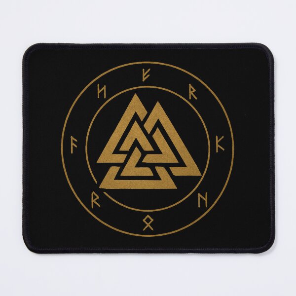 Item preview, Valknut – Sacred Warrior Knot Sigil | Norse Symbolic Gold Art by Oblivion Rise designed and sold by OblivionRise.