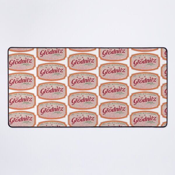 Item preview, Glödnitz, Austria, Kärnten, Ski, textured skiing badge designed and sold by Wanderful-roads.