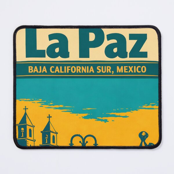 Item preview, La Paz Baja California Sur, Mexico Vintage Travel Tourism Art designed and sold by TravelersGems.