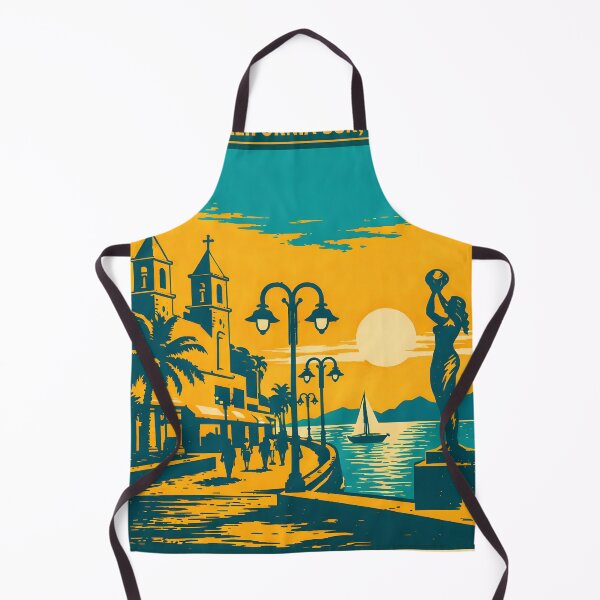 Item preview, La Paz Baja California Sur, Mexico Vintage Travel Tourism Art designed and sold by TravelersGems.