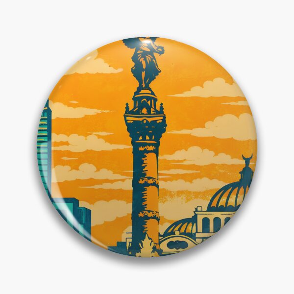 Item preview, Ciudad de Mexico, Mexico Vintage Travel Tourism Art designed and sold by TravelersGems.