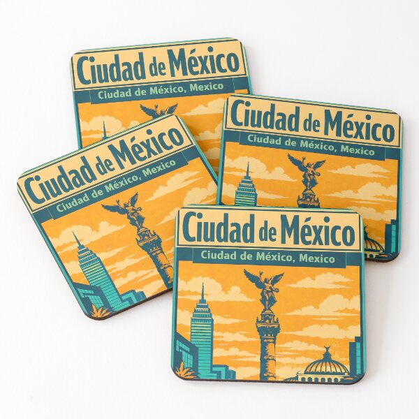 Item preview, Ciudad de Mexico, Mexico Vintage Travel Tourism Art designed and sold by TravelersGems.