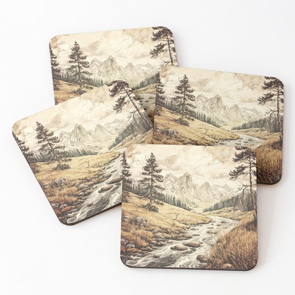 Item preview, Mountain River Landscape  designed and sold by MalDezCy.